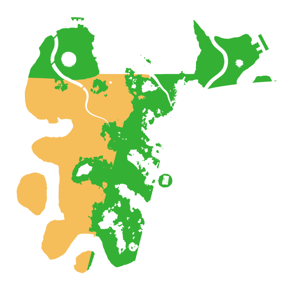 Biome Rust Map: Procedural Map, Size: 3500, Seed: 719916379