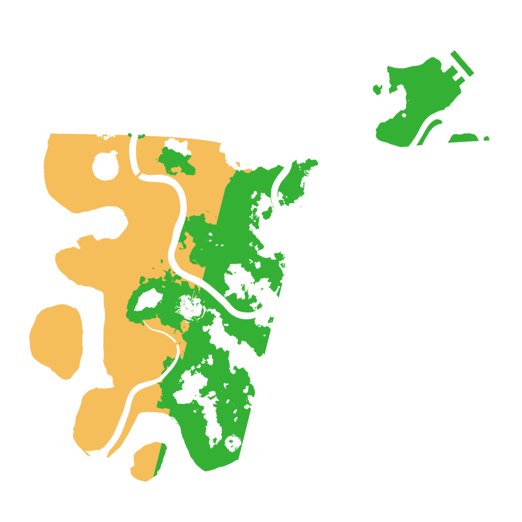 Biome Rust Map: Procedural Map, Size: 3500, Seed: 719916379