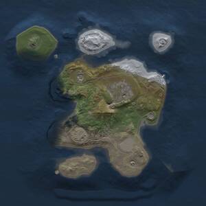 Thumbnail Rust Map: Procedural Map, Size: 2000, Seed: 1640345551, 4 Monuments