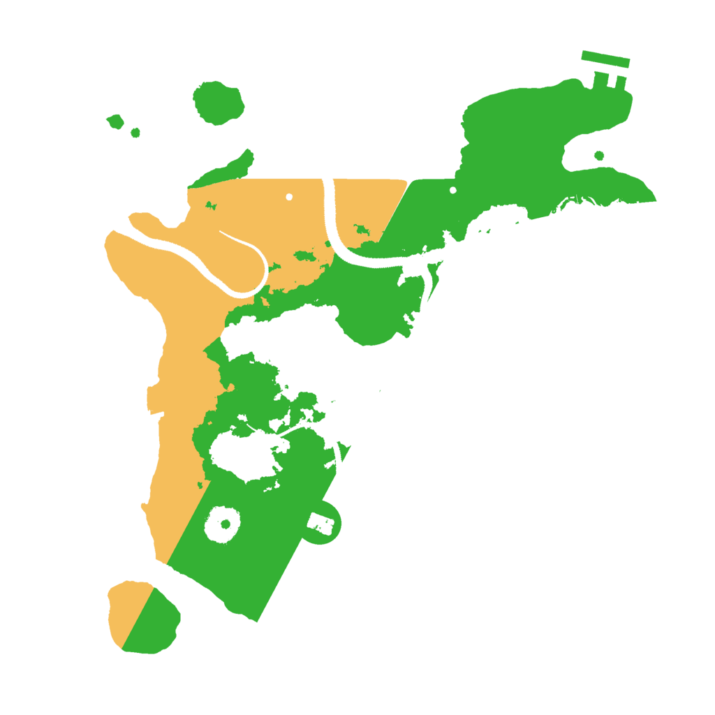 Biome Rust Map: Procedural Map, Size: 3000, Seed: 165431406
