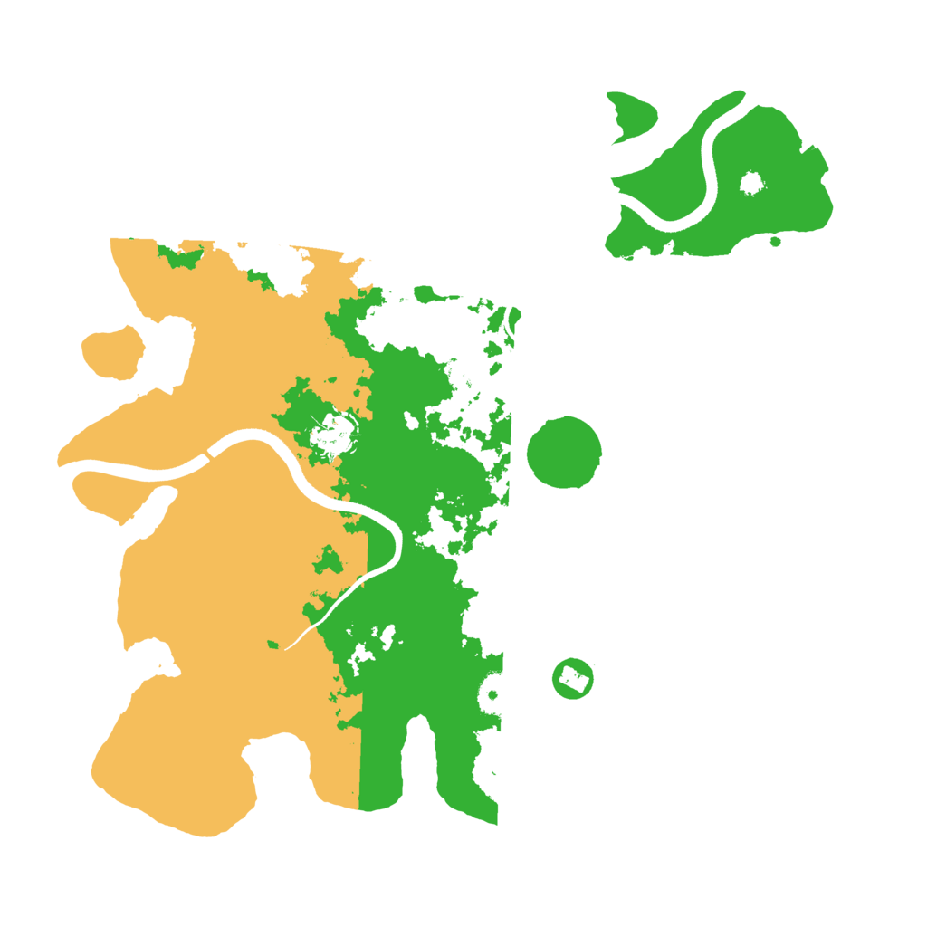 Biome Rust Map: Procedural Map, Size: 3600, Seed: 736474