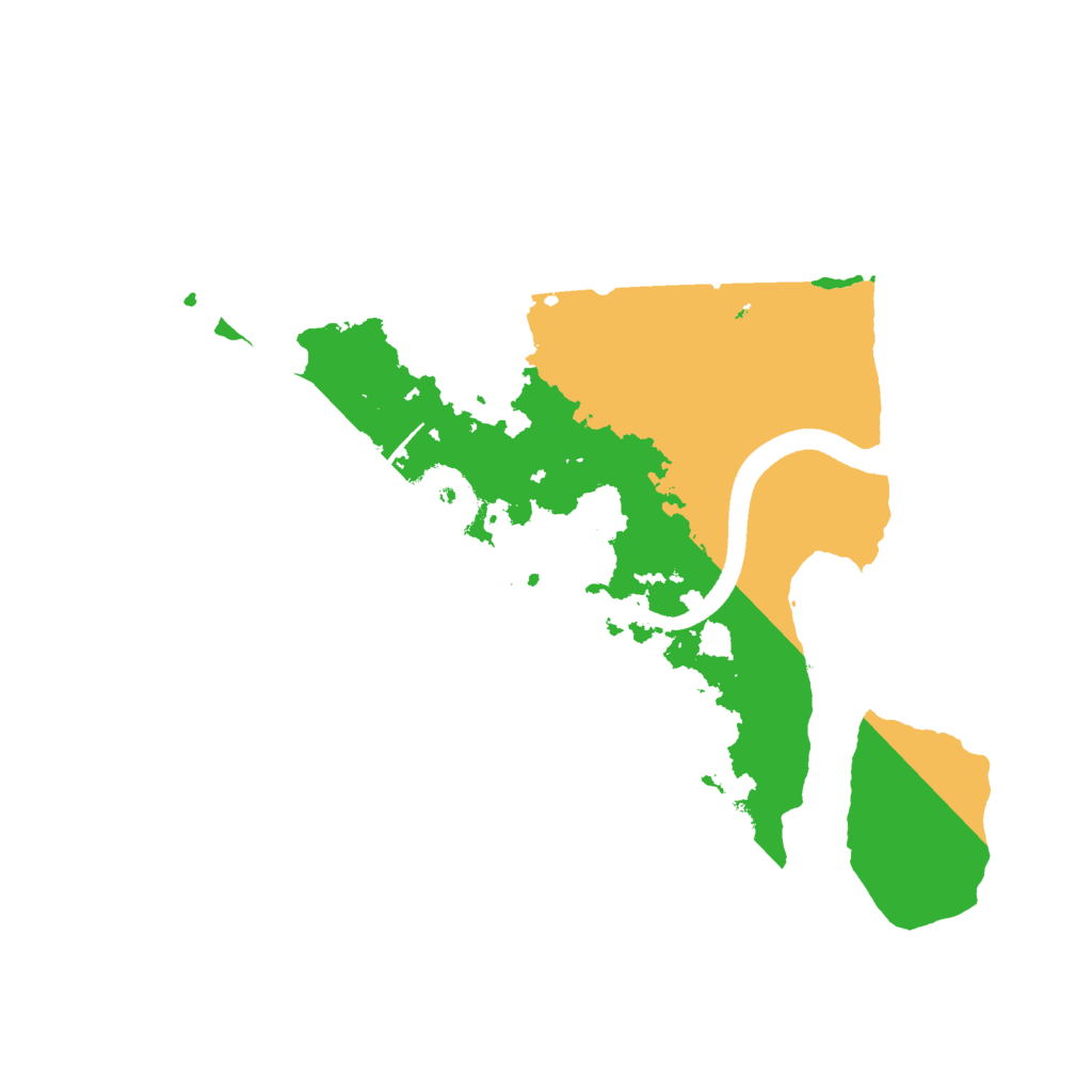 Biome Rust Map: Procedural Map, Size: 2500, Seed: 2048380225