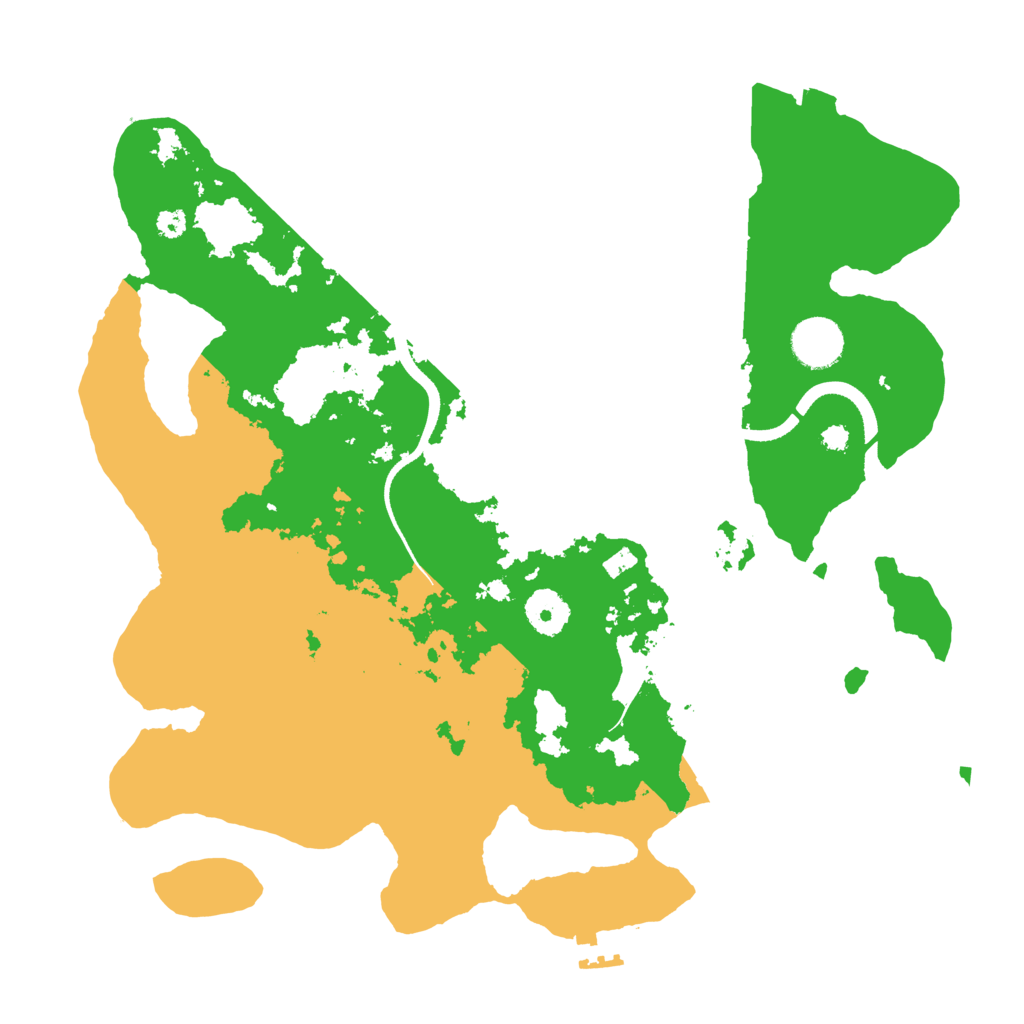 Biome Rust Map: Procedural Map, Size: 3500, Seed: 2016349030