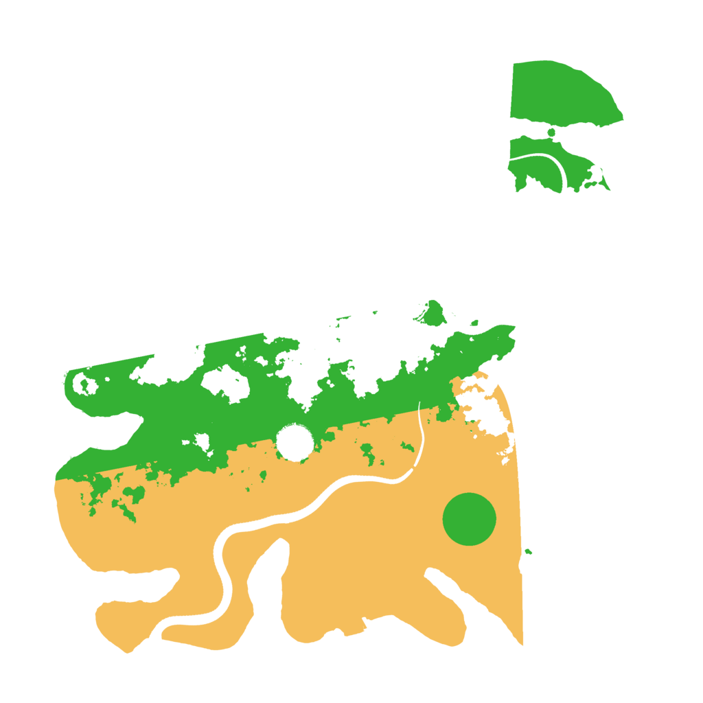 Biome Rust Map: Procedural Map, Size: 3500, Seed: 572340617