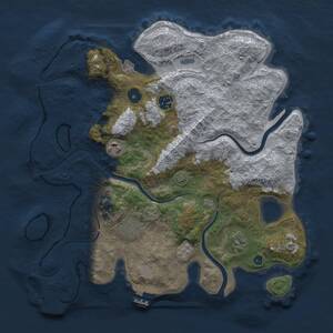 Thumbnail Rust Map: Procedural Map, Size: 3500, Seed: 942290244, 11 Monuments