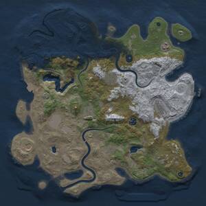Thumbnail Rust Map: Procedural Map, Size: 4000, Seed: 114987226, 16 Monuments