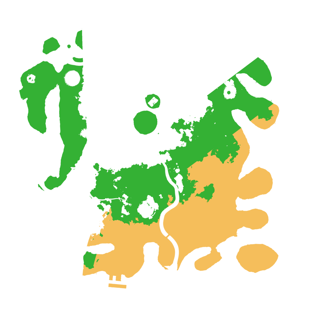 Biome Rust Map: Procedural Map, Size: 3500, Seed: 101438041