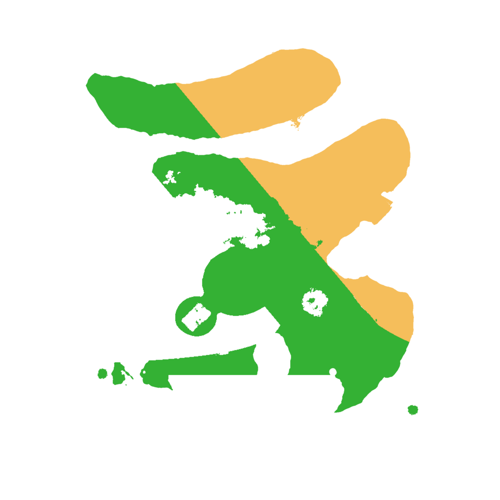 Biome Rust Map: Procedural Map, Size: 2000, Seed: 43692545