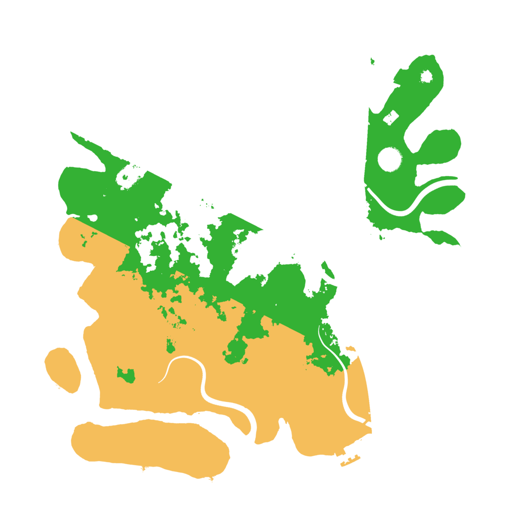 Biome Rust Map: Procedural Map, Size: 3700, Seed: 1629878251