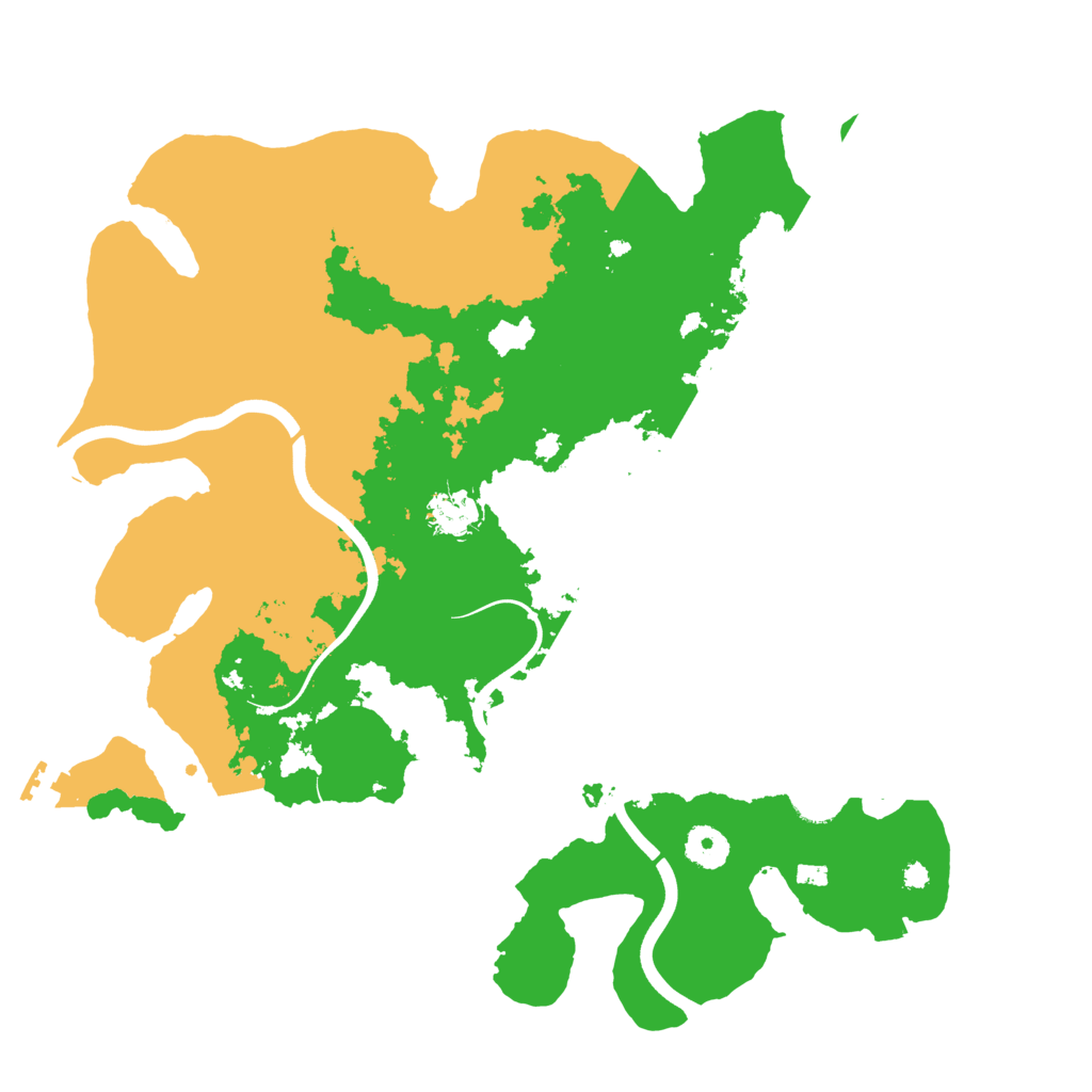 Biome Rust Map: Procedural Map, Size: 3800, Seed: 428974848