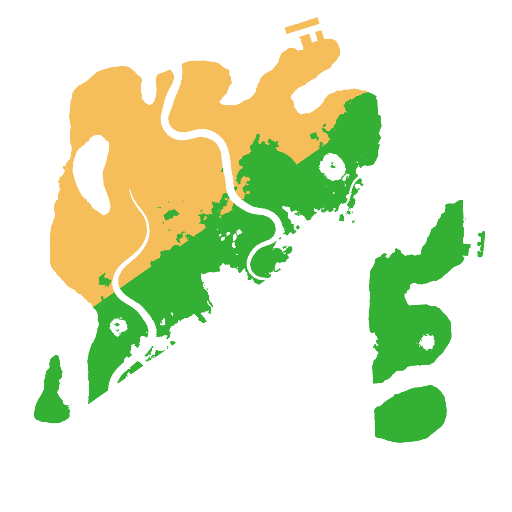 Biome Rust Map: Procedural Map, Size: 3000, Seed: 2546811