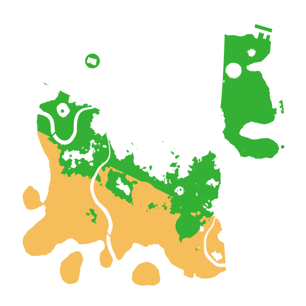 Biome Rust Map: Procedural Map, Size: 3500, Seed: 784217621