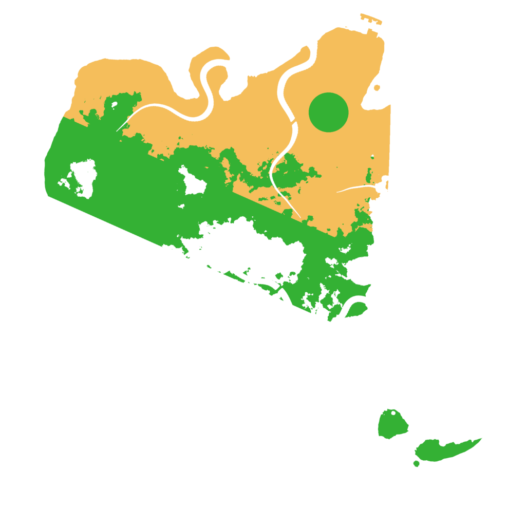Biome Rust Map: Procedural Map, Size: 3500, Seed: 1000298402