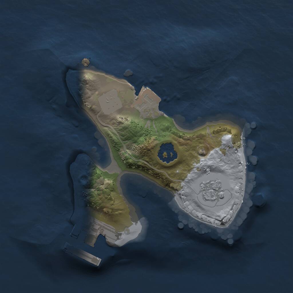 Rust Map: Procedural Map, Size: 1500, Seed: 540060741, 3 Monuments