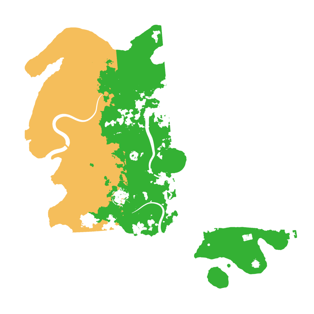 Biome Rust Map: Procedural Map, Size: 3500, Seed: 132221892