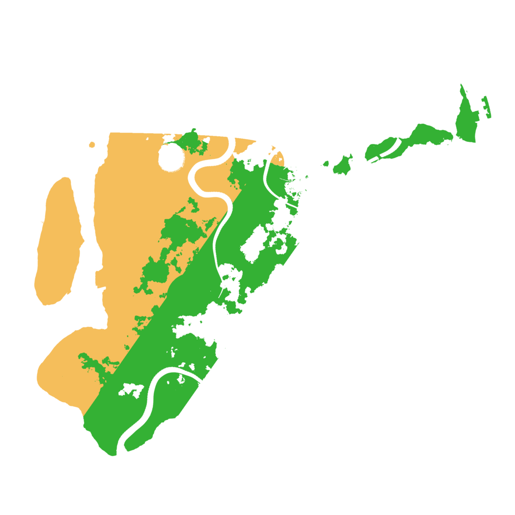 Biome Rust Map: Procedural Map, Size: 3500, Seed: 186622959