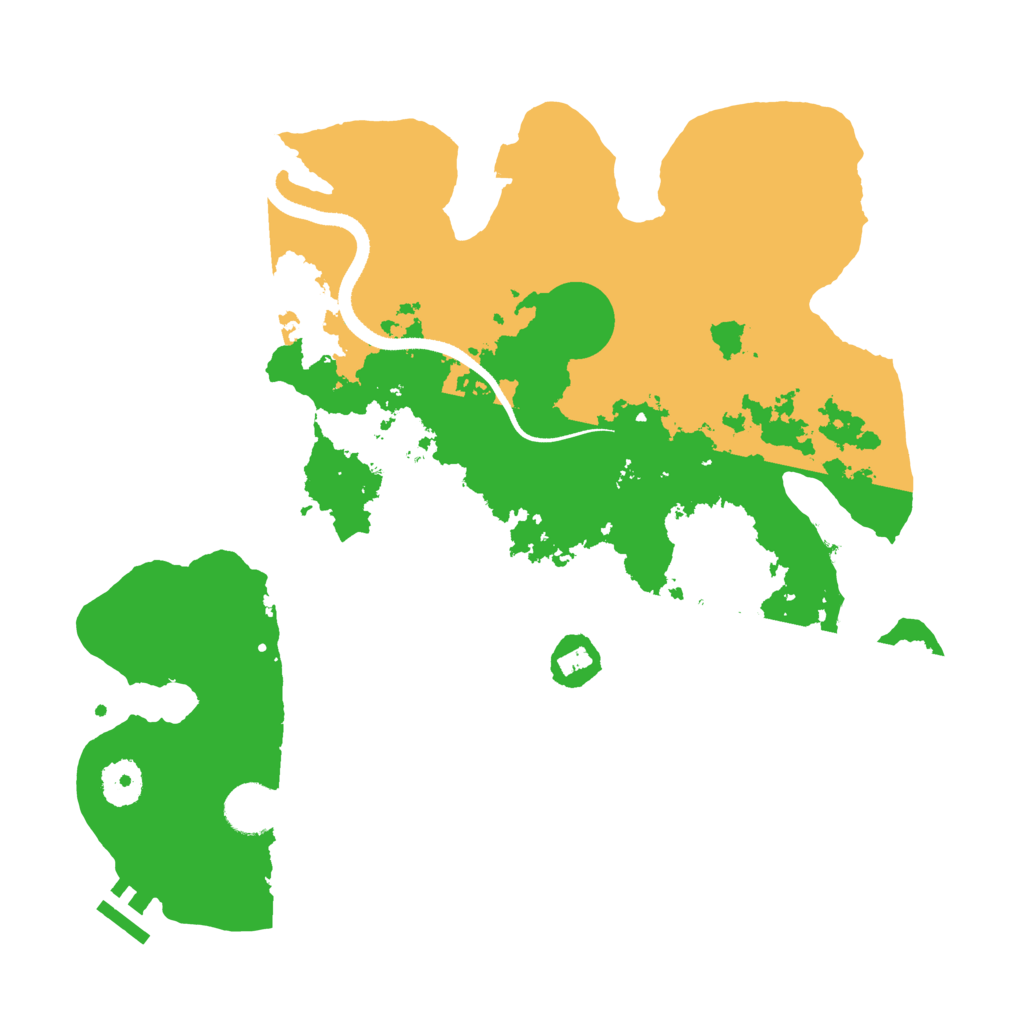 Biome Rust Map: Procedural Map, Size: 3500, Seed: 1899524519