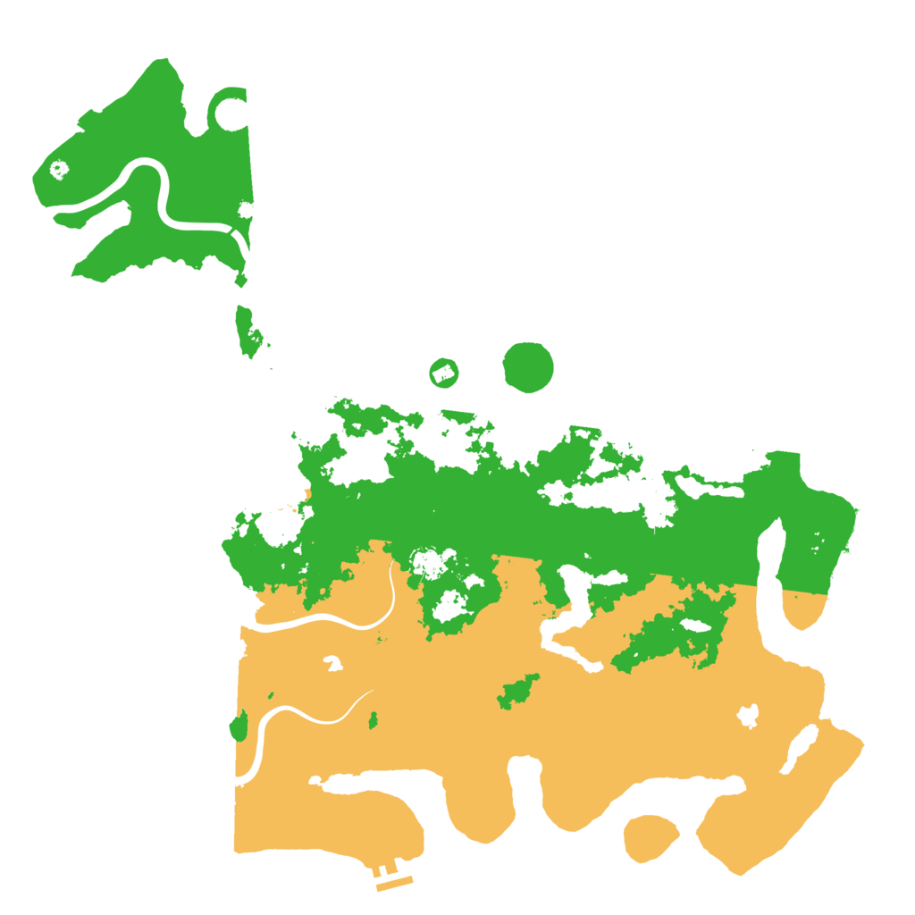 Biome Rust Map: Procedural Map, Size: 5000, Seed: 1329764710