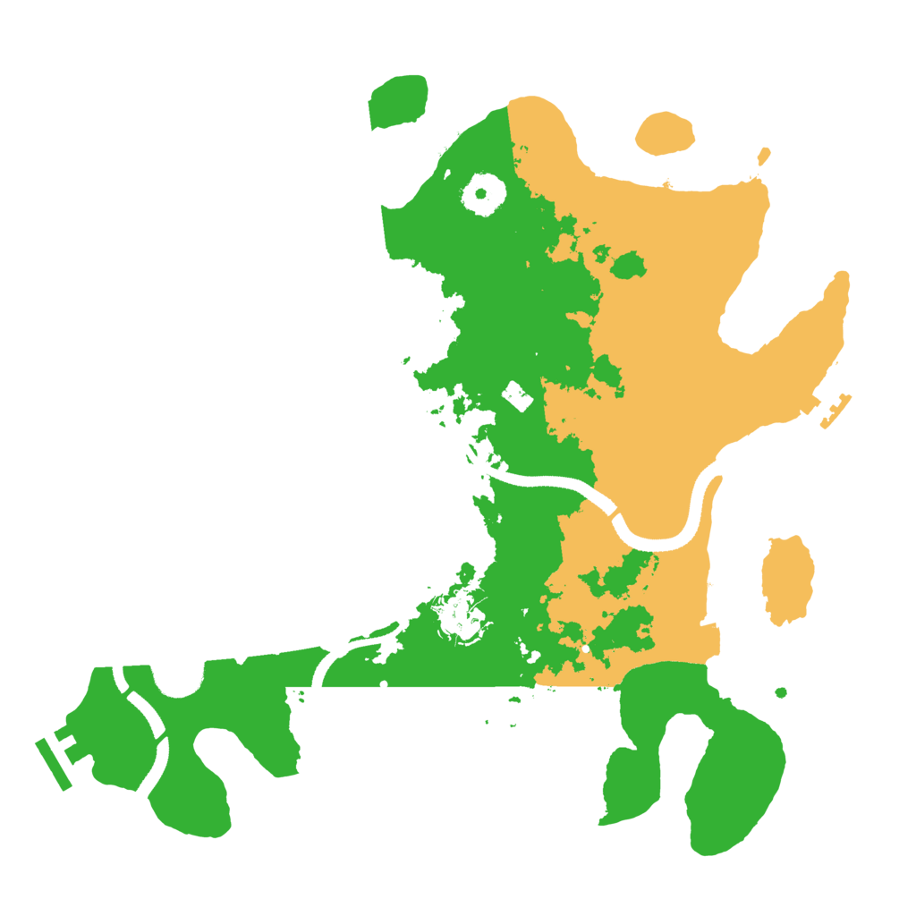 Biome Rust Map: Procedural Map, Size: 3300, Seed: 2024874193