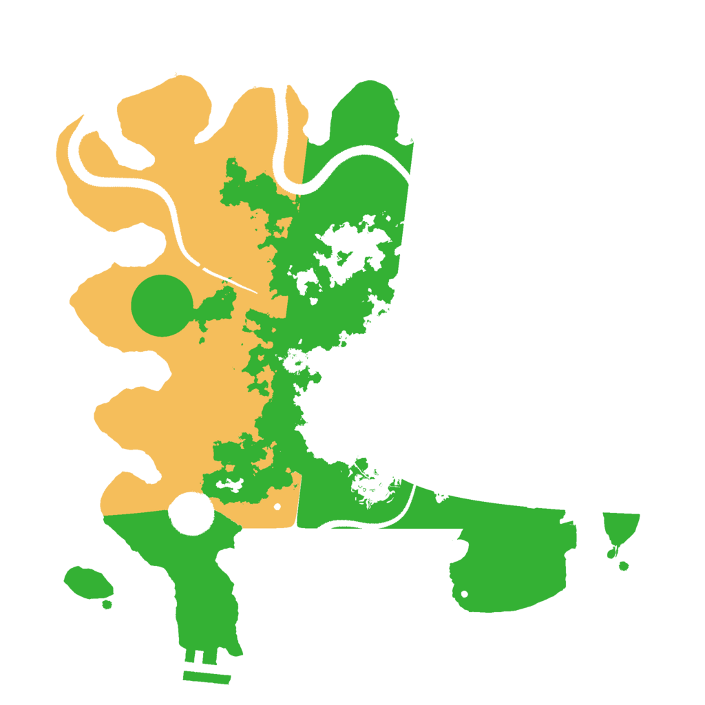 Biome Rust Map: Procedural Map, Size: 3000, Seed: 245402978