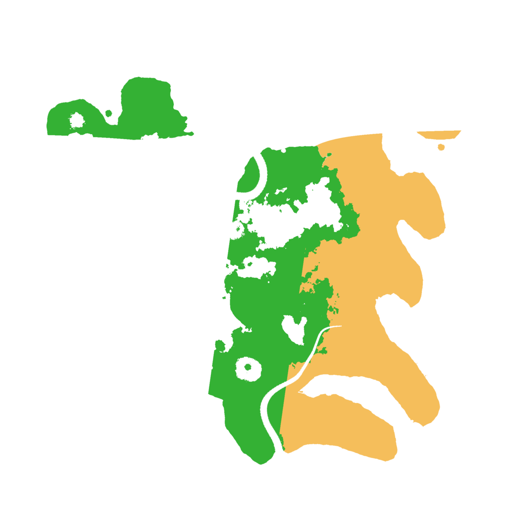 Biome Rust Map: Procedural Map, Size: 3000, Seed: 1520483