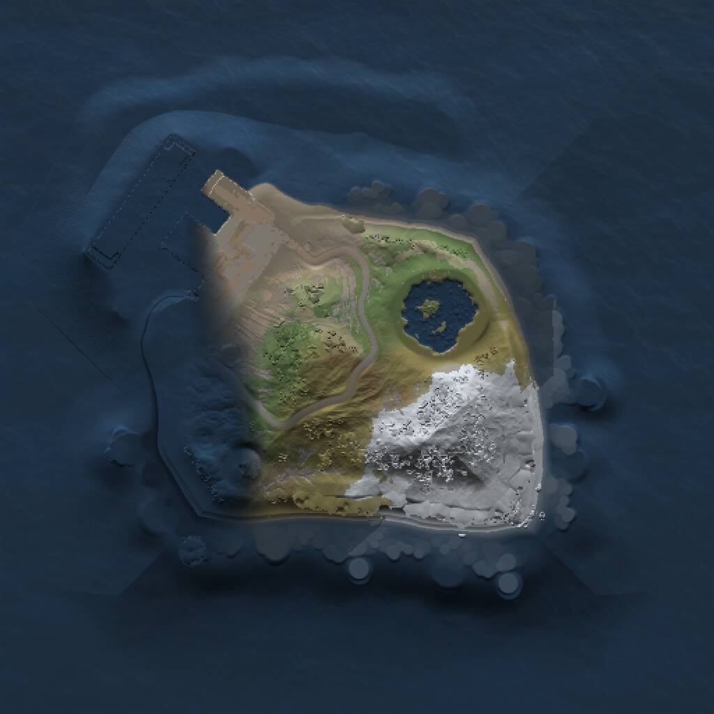 Rust Map: Procedural Map, Size: 1000, Seed: 464273389, 2 Monuments