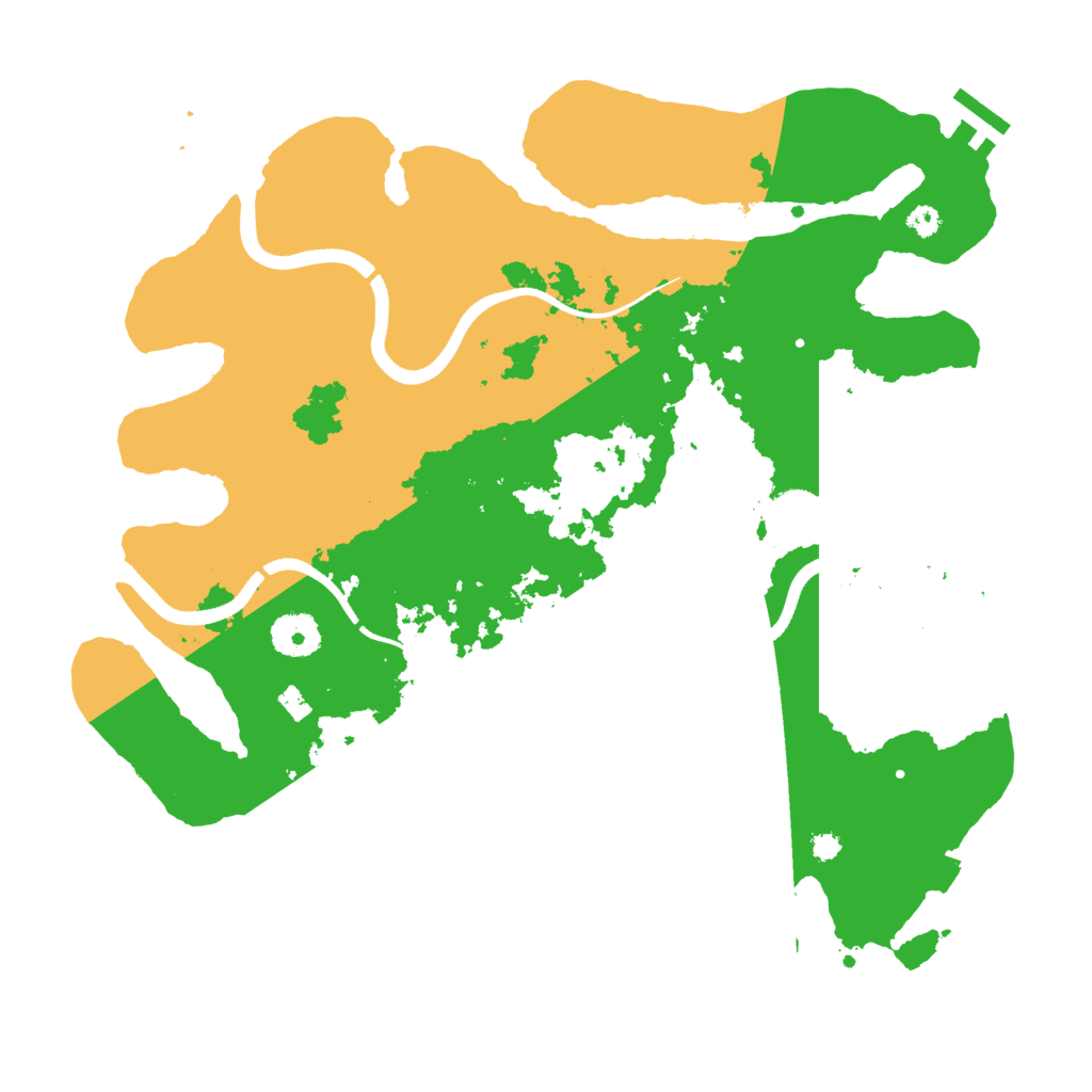 Biome Rust Map: Procedural Map, Size: 3500, Seed: 756592918