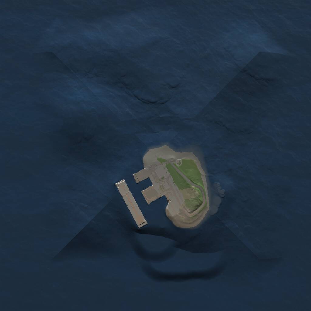Rust Map: Procedural Map, Size: 1250, Seed: 318120352, 2 Monuments