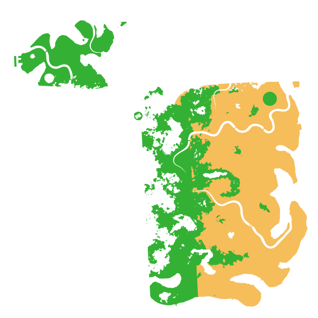 Biome Rust Map: Procedural Map, Size: 6000, Seed: 523142255