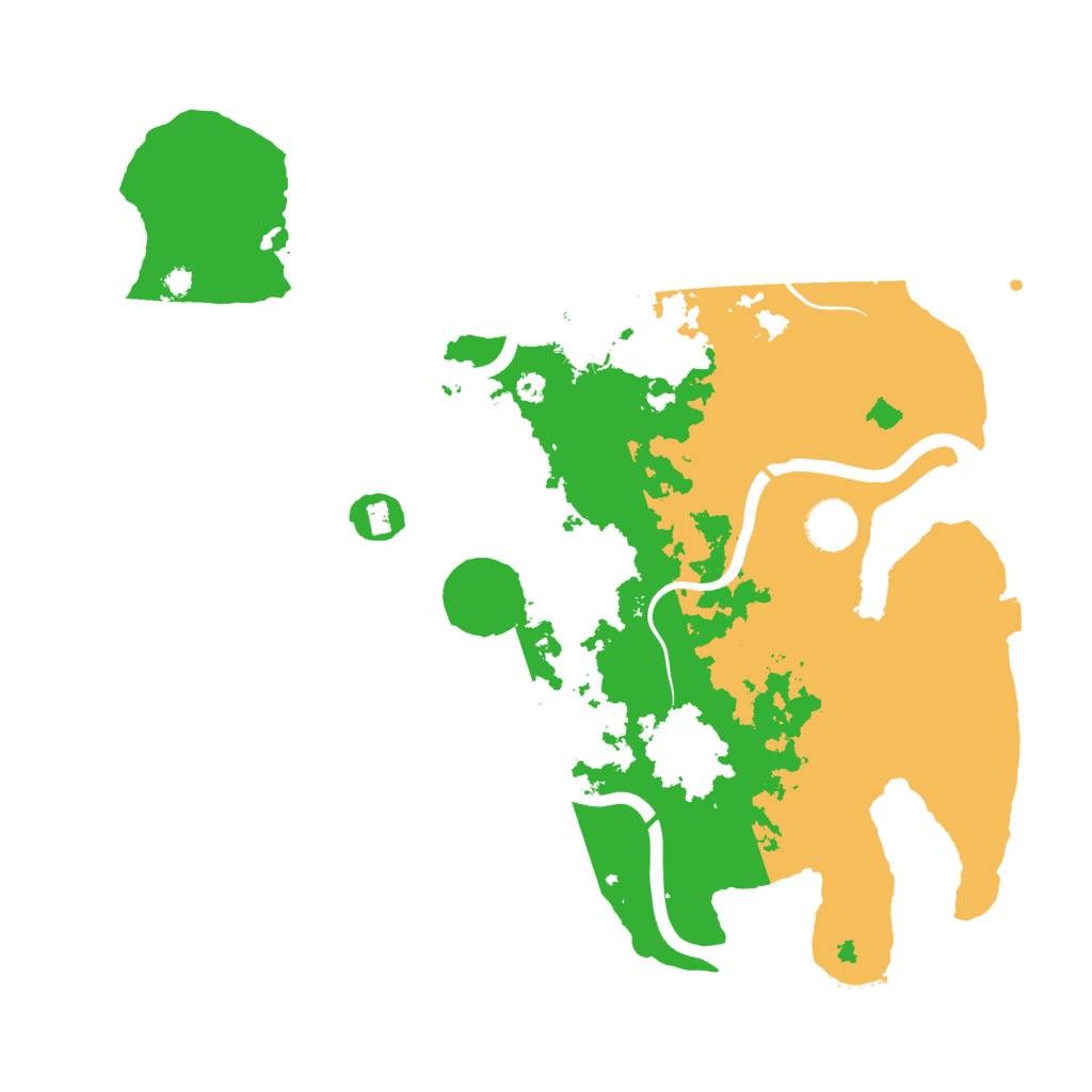 Biome Rust Map: Procedural Map, Size: 3700, Seed: 45885623