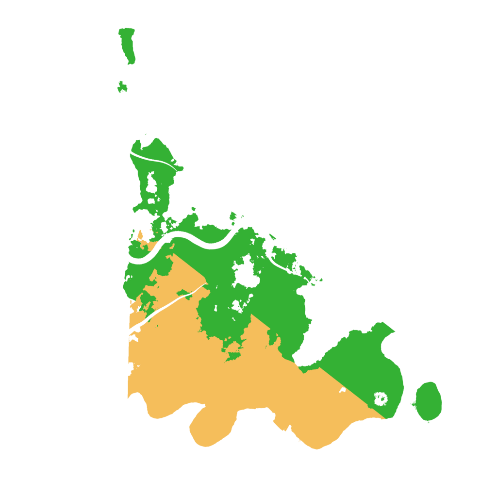 Biome Rust Map: Procedural Map, Size: 3600, Seed: 3115