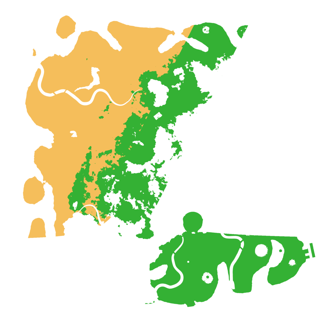 Biome Rust Map: Procedural Map, Size: 4500, Seed: 465223350