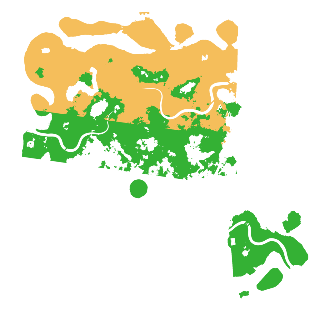 Biome Rust Map: Procedural Map, Size: 4800, Seed: 12301100