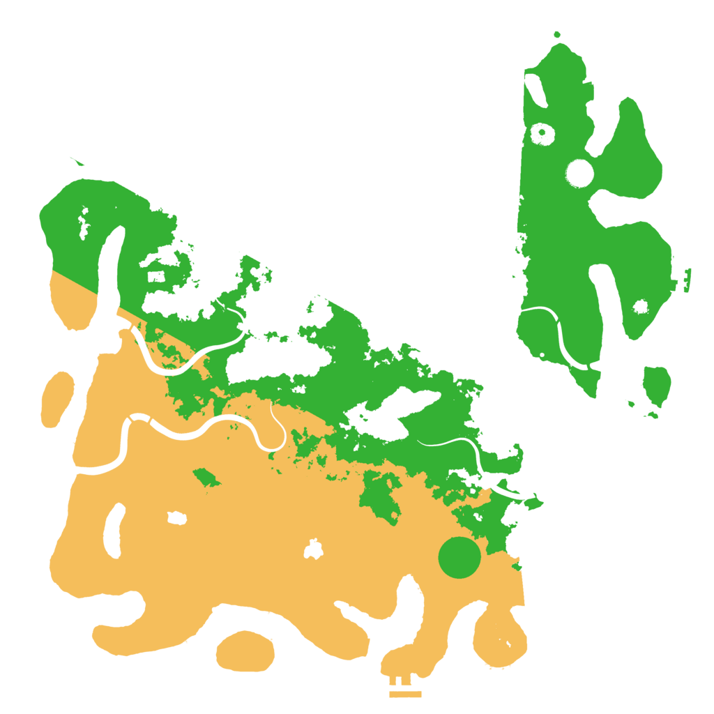 Biome Rust Map: Procedural Map, Size: 4500, Seed: 415411