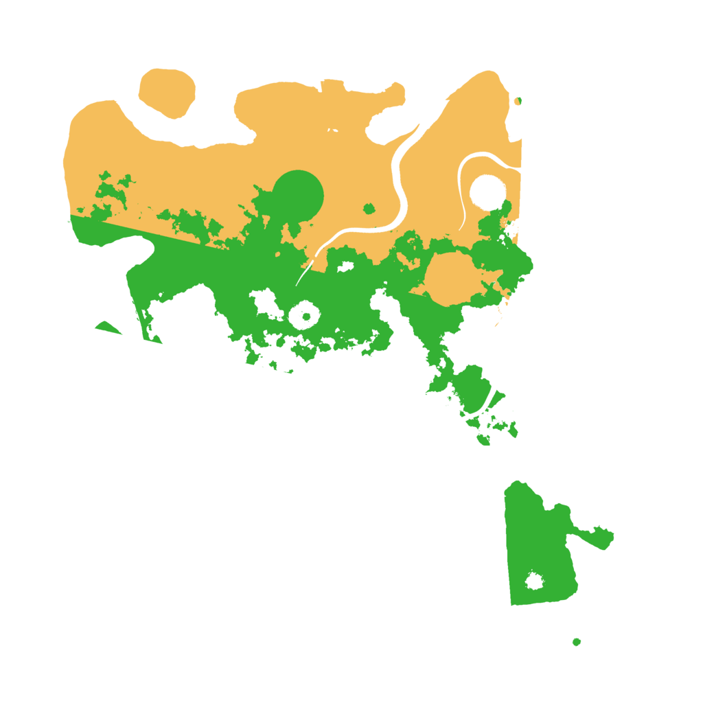 Biome Rust Map: Procedural Map, Size: 3600, Seed: 282106