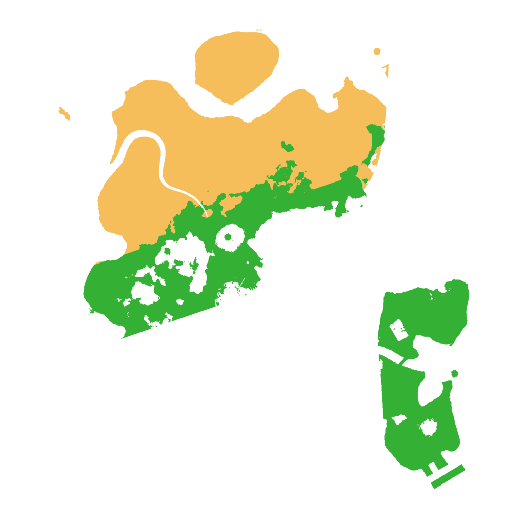 Biome Rust Map: Procedural Map, Size: 2900, Seed: 99885