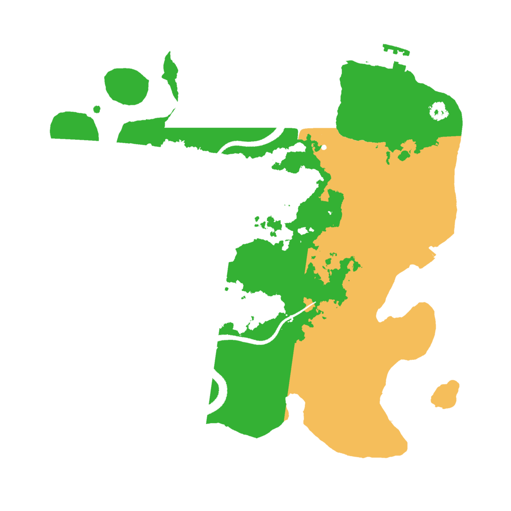 Biome Rust Map: Procedural Map, Size: 2800, Seed: 2438