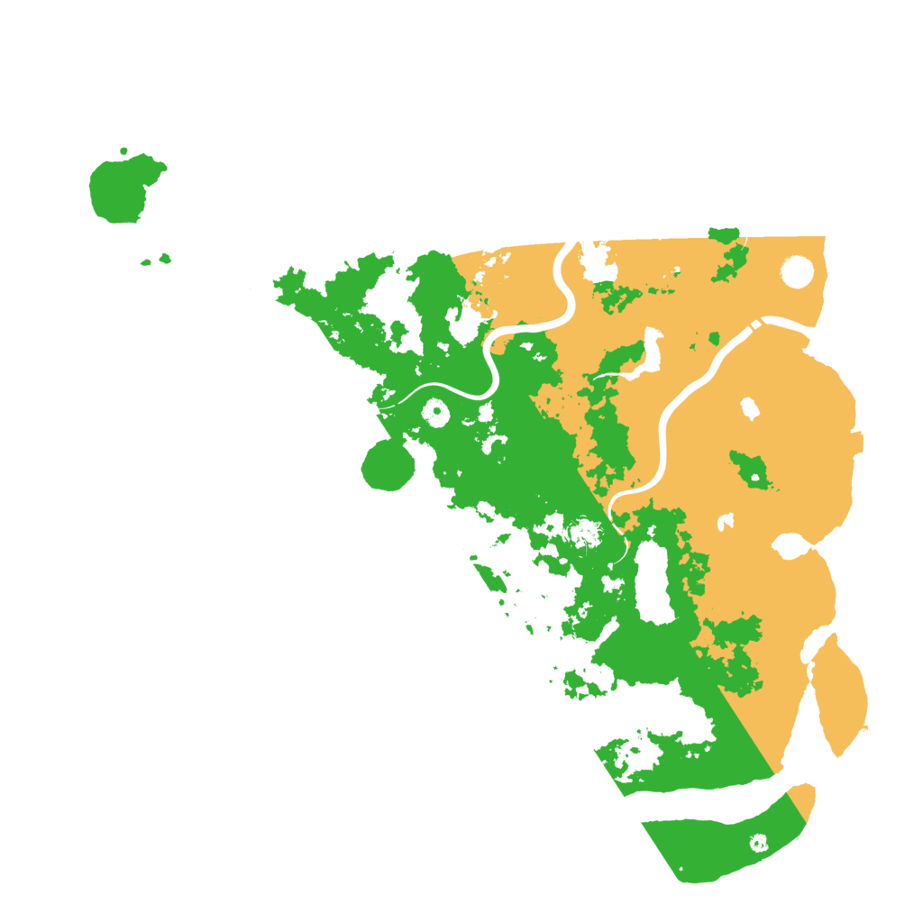 Biome Rust Map: Procedural Map, Size: 5000, Seed: 1115