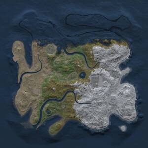 Thumbnail Rust Map: Procedural Map, Size: 3250, Seed: 1788394152, 8 Monuments