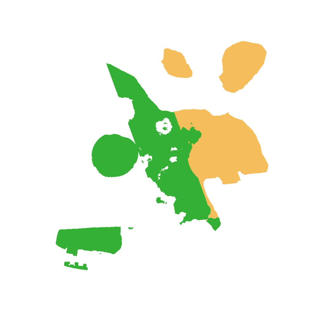 Biome Rust Map: Procedural Map, Size: 2000, Seed: 7953