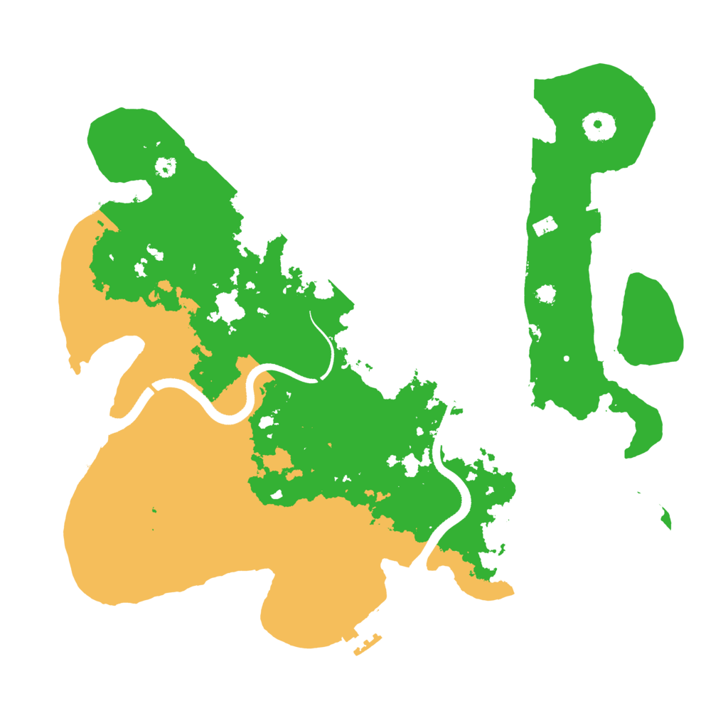 Biome Rust Map: Procedural Map, Size: 3500, Seed: 2091874717