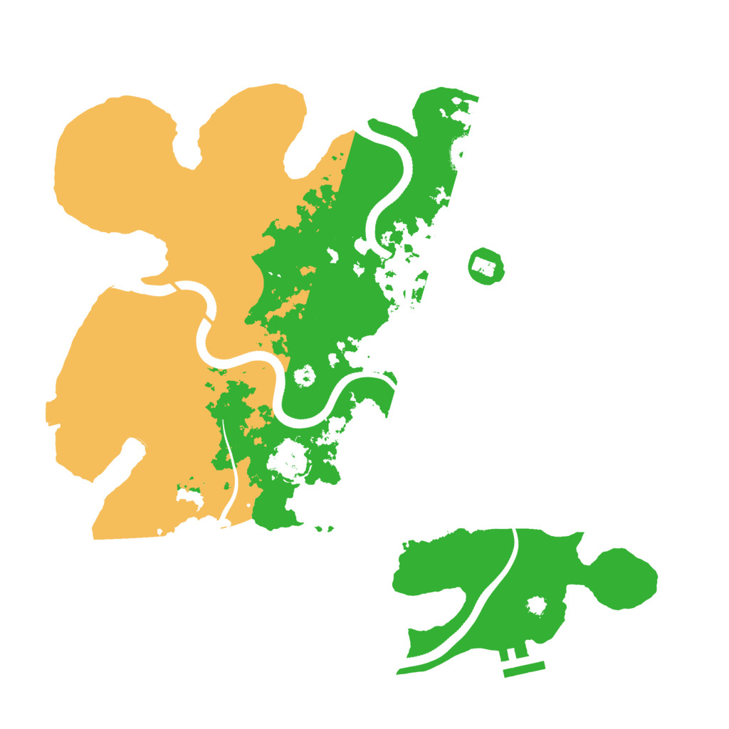 Biome Rust Map: Procedural Map, Size: 3500, Seed: 518402962