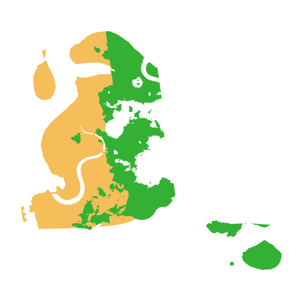 Biome Rust Map: Procedural Map, Size: 3000, Seed: 1244869246