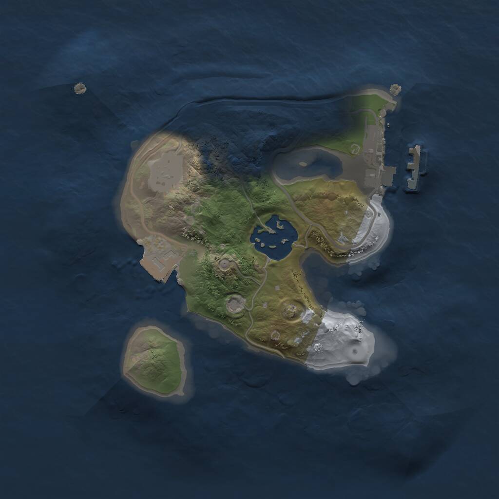 Rust Map: Procedural Map, Size: 1750, Seed: 886846941, 3 Monuments