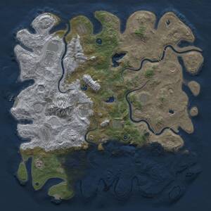 Thumbnail Rust Map: Procedural Map, Size: 5000, Seed: 571434390, 17 Monuments