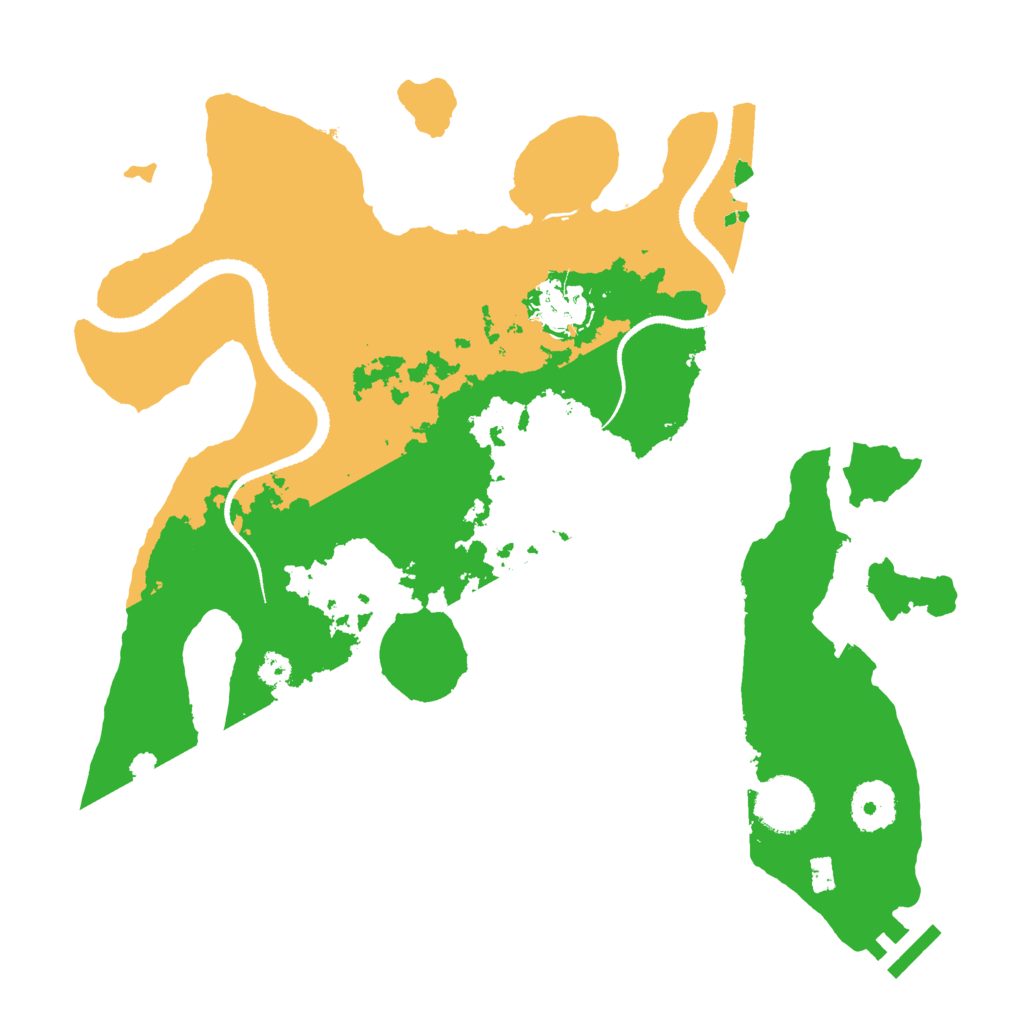 Biome Rust Map: Procedural Map, Size: 3200, Seed: 2954437