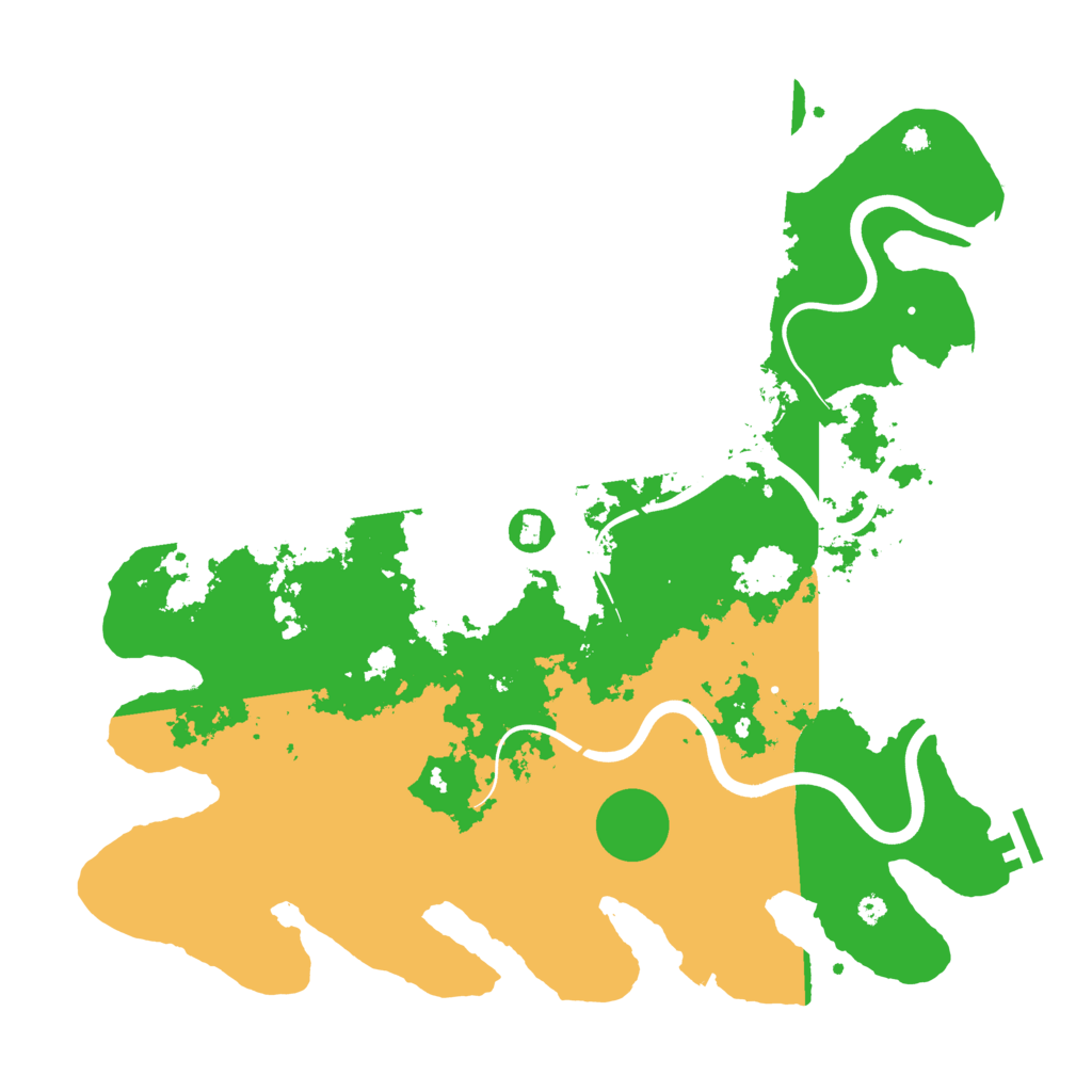 Biome Rust Map: Procedural Map, Size: 3950, Seed: 39600