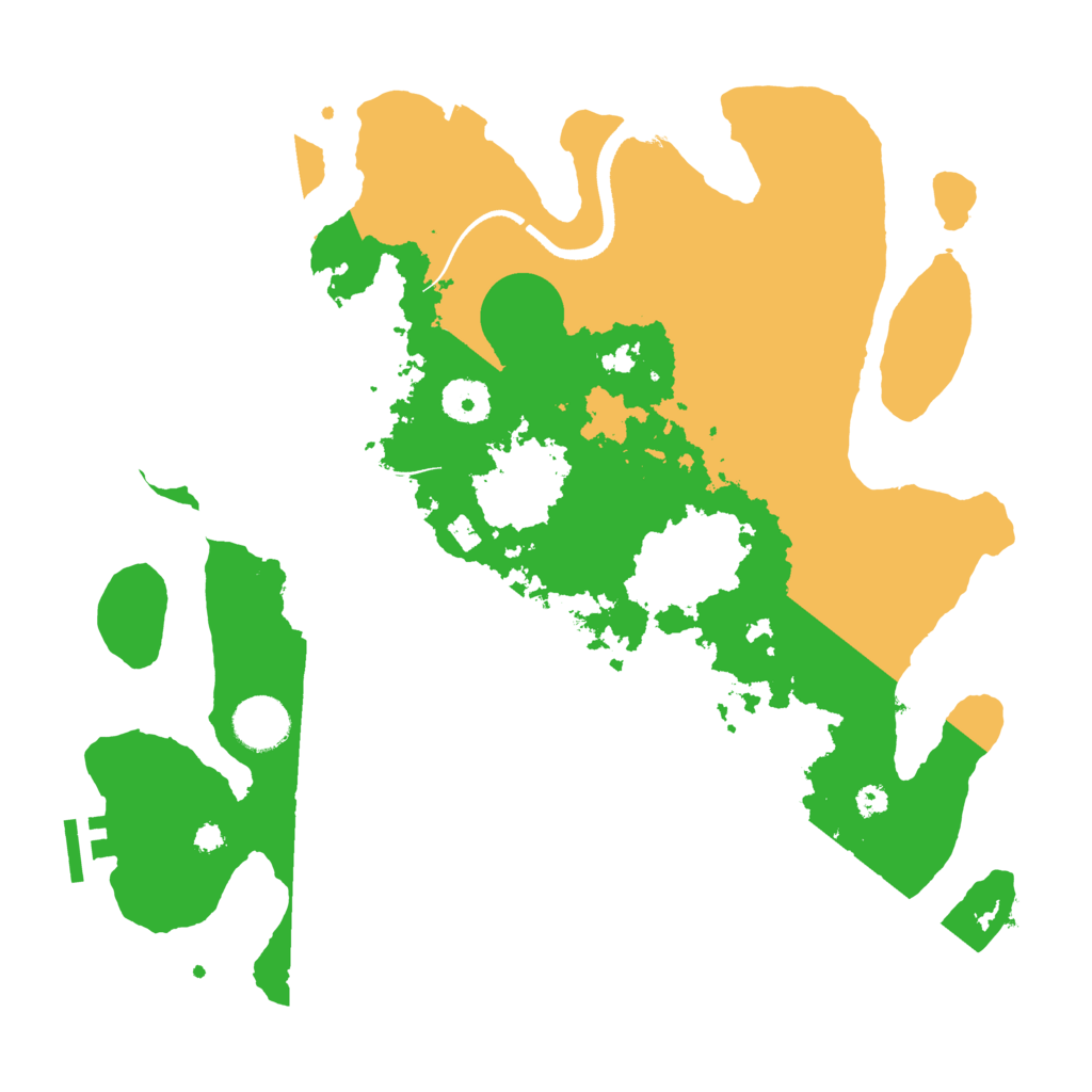 Biome Rust Map: Procedural Map, Size: 3500, Seed: 1305368765