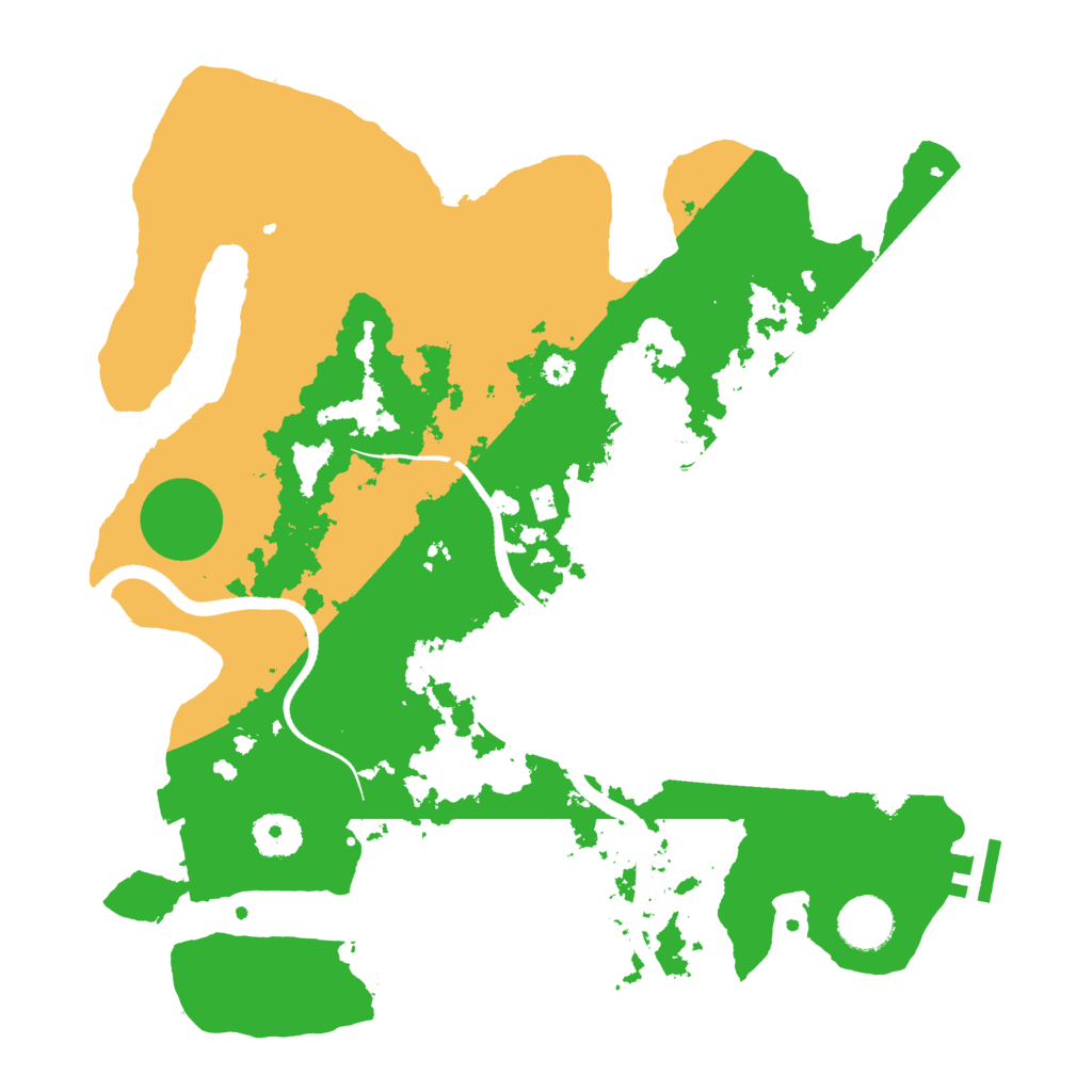 Biome Rust Map: Procedural Map, Size: 3500, Seed: 1705840296