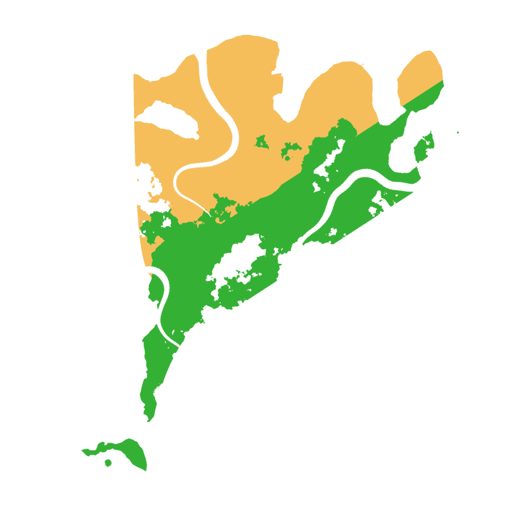 Biome Rust Map: Procedural Map, Size: 3000, Seed: 83811